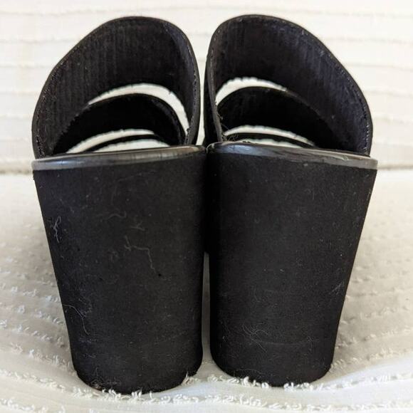 Beach Club Seychelles Black Wedge Slip On Sandals 9 - Picture 3 of 8
